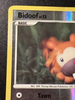 Bidoof 54/100 D&P Stormfront Pokemon Card Reverse Holo Foil Rare HP - Image 3