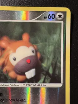 Bidoof 54/100 D&P Stormfront Pokemon Card Reverse Holo Foil Rare HP - Image 4