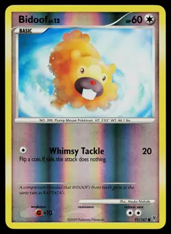 Pokemon Card - Bidoof Supreme Victors 91/147 Reverse Holo - Image 1