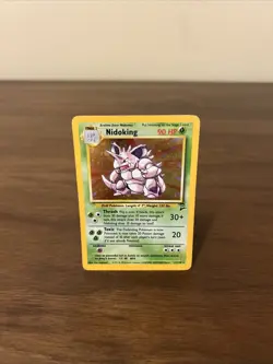 Pokemon TCG Nidoking Base Set 2 Holo Rare Card 11/130 WOTC LP - Image 1
