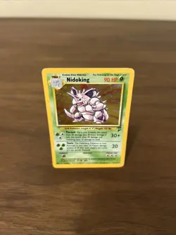 Pokemon TCG Nidoking Base Set 2 Holo Rare Card 11/130 WOTC LP - Image 4