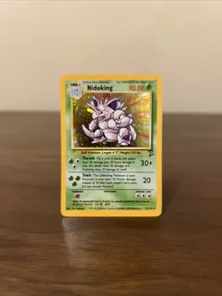 Pokemon TCG Nidoking Base Set 2 Holo Rare Card 11/130 WOTC LP - Image 5