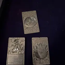1999 Pokemon 23k Gold Plated Card 3 Of Them - Image 1