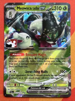 Pokemon Card - Meowscarada ex - Prize Pack Promo (015/193) Paldea Evolved NM - Image 1