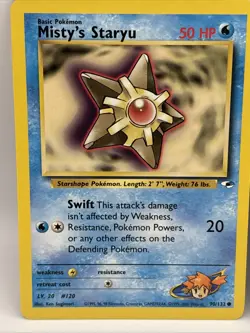 Pokemon TCG Lot of 3 Vintage Cards 1999 1st Ed, Misty’s Staryu, And Nidoran - Image 2