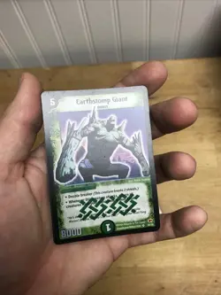 2004 Duel Masters Trading Card Earthstomp Giant DM03 - S5/S5 Holo Foil - Image 2