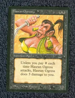 ARABIAN NIGHTS Hasran Ogress (dark) common Magic the Gathering Light Play - Image 1