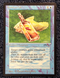 ARABIAN NIGHTS Fishliver Oil (light) common Magic the Gathering Light Play - Image 4