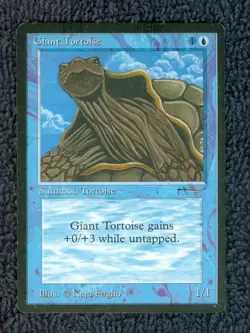 ARABIAN NIGHTS Giant Tortoise (dark) common Magic the Gathering Unplayed NM - Image 1