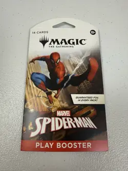 LOT OF 20: MTG: Magic The Gathering Marvel Spider-Man Play Sleeved Booster Pack - Image 2