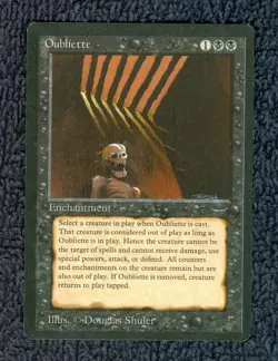 ARABIAN NIGHTS Oubliette (dark) common Magic the Gathering Light play - Image 1