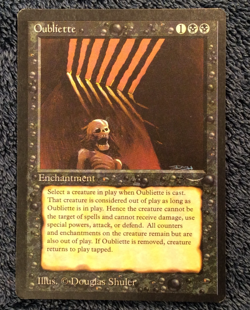 ARABIAN NIGHTS Oubliette (dark) common Magic the Gathering Light play - Image 4