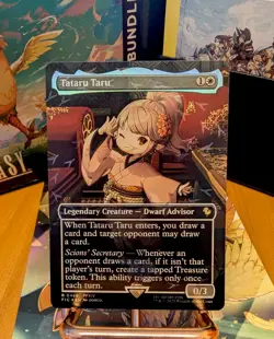 Tataru Taru (Borderless) (Chocobo Track Foil) MTG Commander: Final Fantasy NM - Image 1