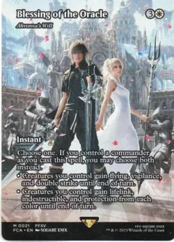 MTG: Final Fantasy: Through the Ages: Showcase Blessing of the Oracle: LP Con - Image 1