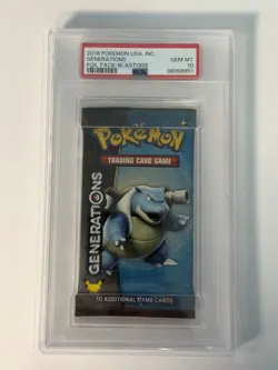 RARE 2016 PSA 10 GENERATIONS Blastoise Booster Foil Pack Pokemon PSA 10 GEM MINT - Image 4