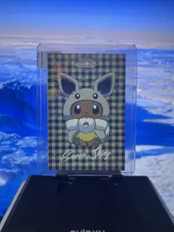 Eevee Shiny Poncho - Star Holo - Let's Go Eevee Database - Pokemon Card - Image 1