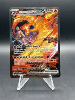 2025 Pokemon Destined Rivals 229/182 Team Rockets Moltres ex SIR With Stamp DJ1 - Image 1