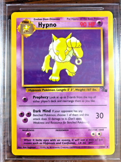 Hypno Non-Holo Rare #23 - BGS MINT 9 - 1999 WOTC Fossil Unlimited - Pokemon TCG - Image 2