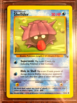 Shellder Common #54 - BGS MINT 9 - 1999 WOTC Fossil Unlimited - Pokemon TCG - Image 2