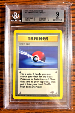 Poke Ball Common #64 - BGS MINT 9 - 1999 WOTC Jungle Unlimited - Pokemon TCG - Image 1