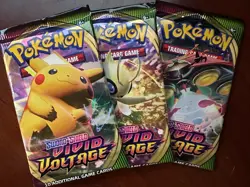 Pokemon VIVID Voltage- 3 - Factory Sealed Booster Pack Bundle - English 820650807497 - Image 1