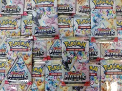 Prismatic Evolutions Booster Pack Lot 25 FACTORY SEALED PACKS Pokemon TCG - Image 1