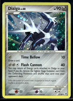 2007 Pokemon Diamond and Pearl 1 Dialga Holo NM - Image 1
