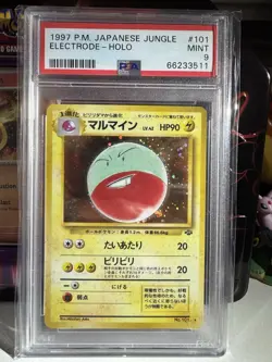 1997 POKEMON JPN JUNGLE #101 ELECTRODE-HOLO PSA 9 - Image 1