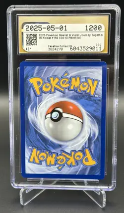 2025 Pokemon Journey Together Noibat Illustration Rare Holo #169 CGC 10 PRISTINE - Image 2