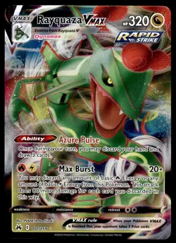 Pokemon TCG Crown Zenith #101/159 Rayquaza VMAX (101) Holo NM - Image 1