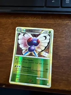 Butterfree - 16/123 - Rare - Reverse Holo LP, English Pokemon HeartGold SoulSilv - Image 1