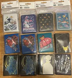 Pokemon Center TCG 30 Unique Sleeves Mixed Lot: Multiple Styles (65 Sleeves Per) - Image 1