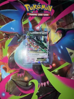 M Rayquaza EX Ultra Rare Holo Pokemon TCG Roaring Skies 76/108 Mega Evolution - Image 3
