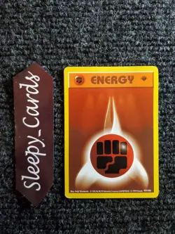 Fighting Energy 97/102 1st Edition Base Set Shadowless 1999 Pokemon LP - Image 1
