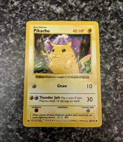 Pokemon Base Set Shadowless Yellow Cheeks Pikachu - LP, Vintage WoTC - Image 3