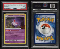 Gengar Pokemon Scarlet & Violet Trick or Trade BOO-ster PSA 9 MINT - Image 3