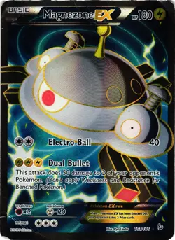 Pokemon TCG Magnezone EX Flashfire XY 101/106 Full Art Ultra Rare DMG - Image 1
