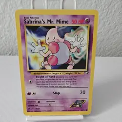 Pokemon Sabrina's Mr. Mime 50 HP Gym Heroes 94/132 Common Regular - Image 1