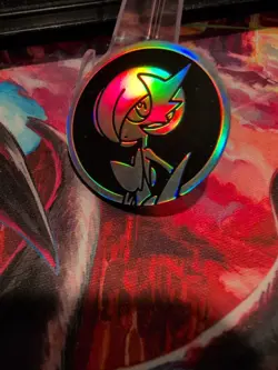 Pokemon TCG Gardevoir Shiny Silver Holo MEGA EVOLUTION Mini Coin. - Image 1