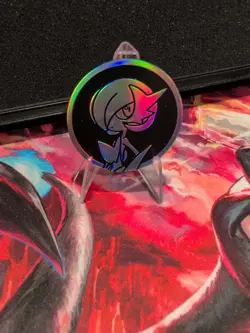 Pokemon TCG Gardevoir Shiny Silver Holo MEGA EVOLUTION Mini Coin. - Image 2