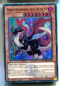 Yu-Gi-Oh! Drachenmadchen Huncke Ultra Rare BLMM-DE059 - Image 1