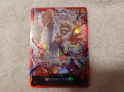 Monkey.D.Luffy ST21-001 - One Piece TCG Starter Deck EX: Gear 5 Foil NM Leader - Image 1