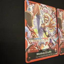 2 One Piece TCG Monkey D Luffy Leader Starter Deck EX ST21-001 Gear 5 Foil NM - Image 4