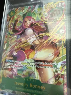 One Piece CCG Jewelry Bonney OP12-118 Alternate Art English Never Played Mint - Image 2
