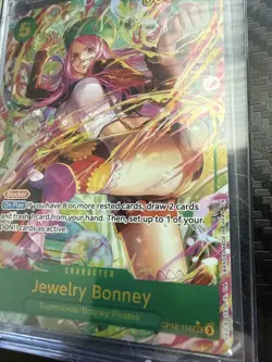 One Piece CCG Jewelry Bonney OP12-118 Alternate Art English Never Played Mint - Image 3