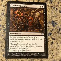 Crumbling Ashes 35 Eventide Regular mtg tcg card NM - Image 1