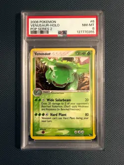 PSA 8 NM MT Holo Venusaur 6/17 Pop Series 2 Pokemon Card - Image 1