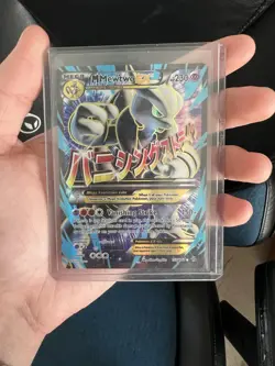 M Mewtwo EX (159/162 Full Art) Breakthrough Holo Ultra Rare Mega Pokemon Card - Image 1