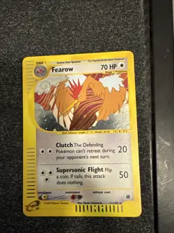 Pokemon TCG Fearow Expedition Base Set Holo Rare Card 11/165 - Image 1