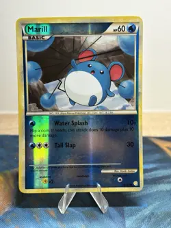 Marill 74/123 Heartgold & Soulsilver Reverse Holo Pokemon Card MP - Image 1